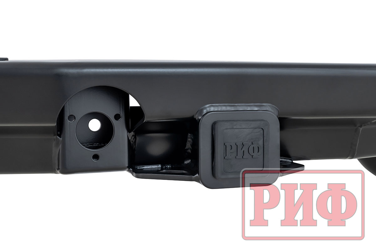 Бампер задний силовой/защита штатного бампера РИФ Nissan Patrol Y62 c квадратом под фаркоп