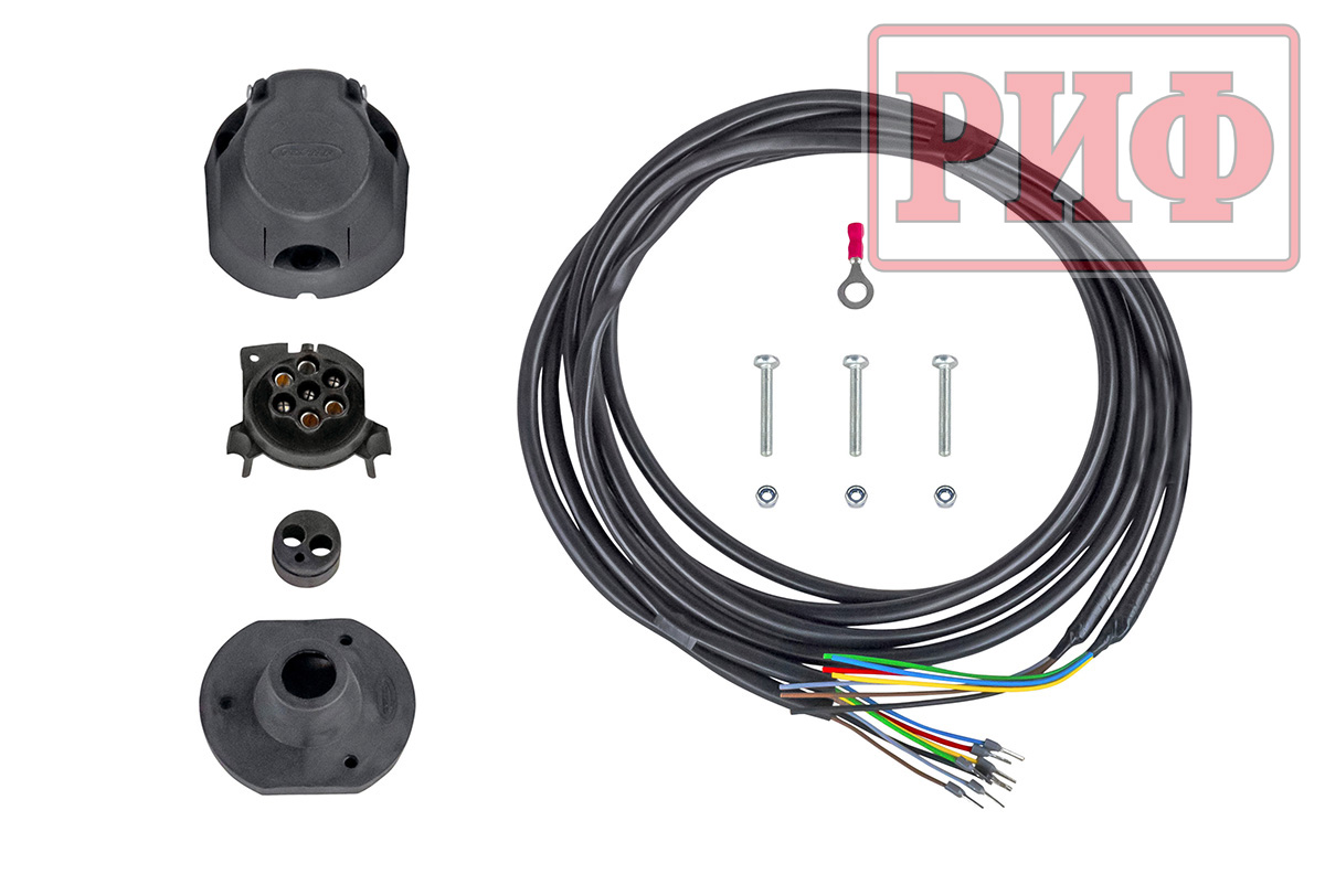 Бампер задний силовой/защита штатного бампера РИФ Toyota Land Cruiser 200 2007-2015 c квадратом под фаркоп