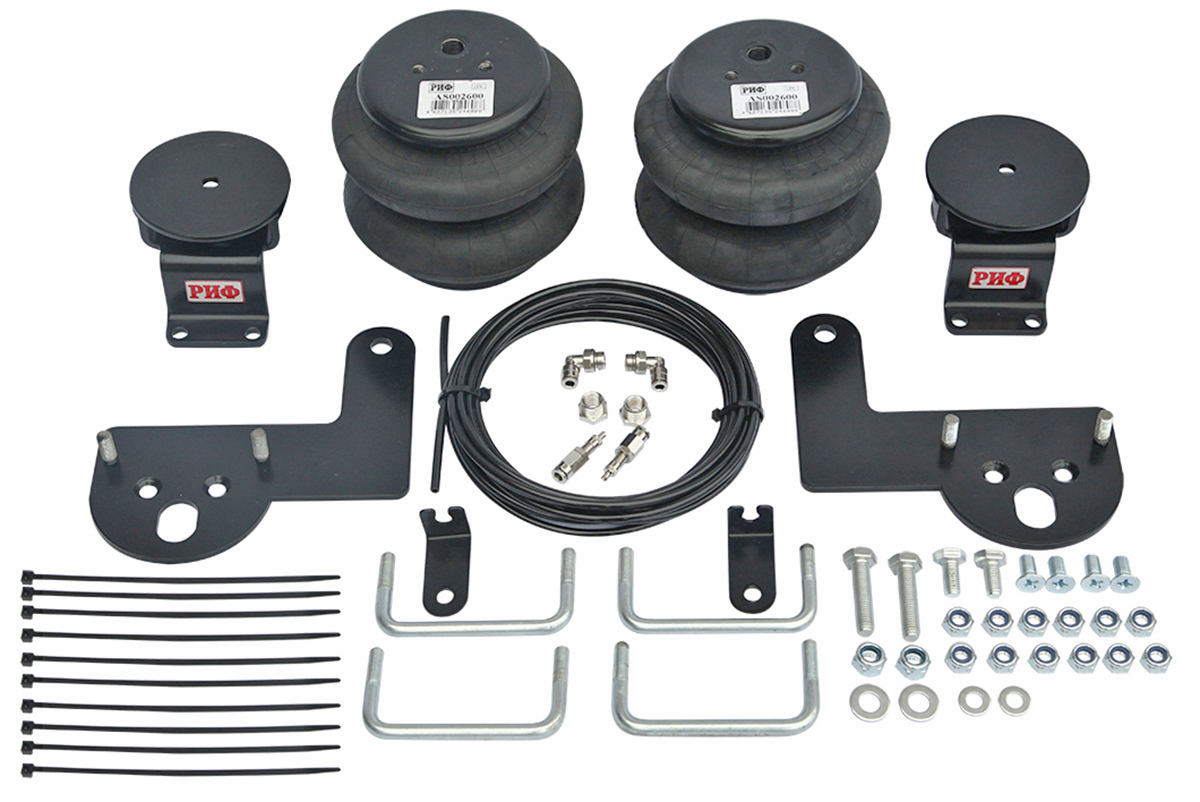 Пневмоподвеска РИФ для ГАЗ Соболь на задний мост для стандартной подвески и для лифтованной на 30 мм