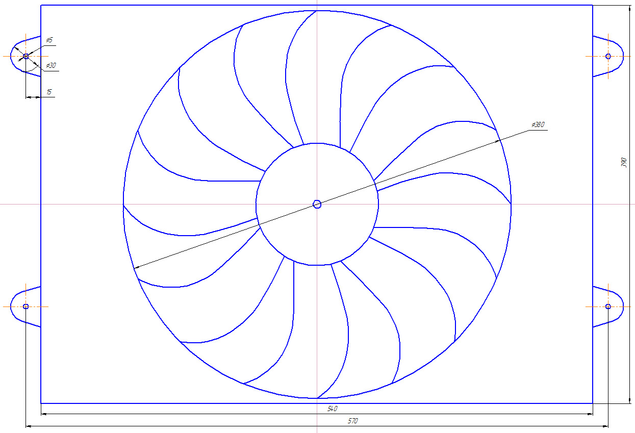 Вентилятор радиатора РИФ электрический для УАЗ
