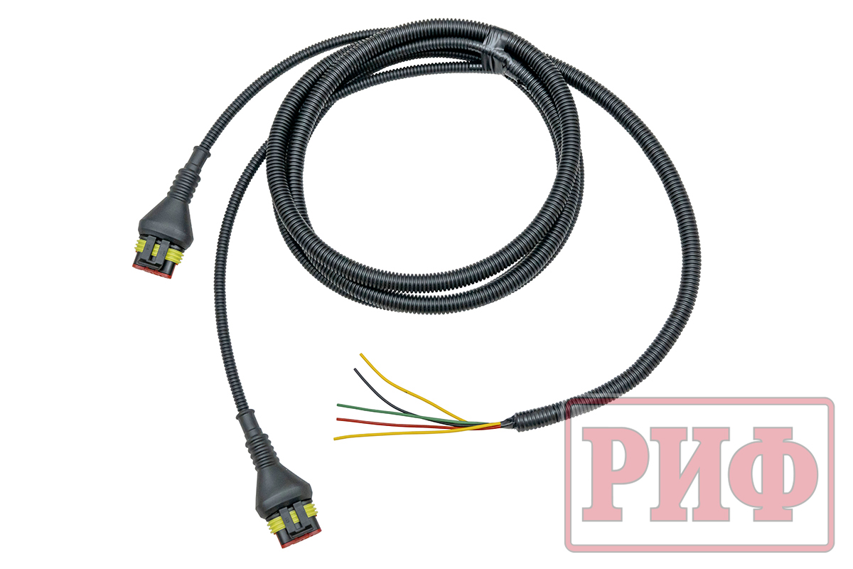 Бампер РИФ силовой задний для ГАЗ Соболь NN 4x4 с фонарями, возможностью установки фаркопа, стандарт