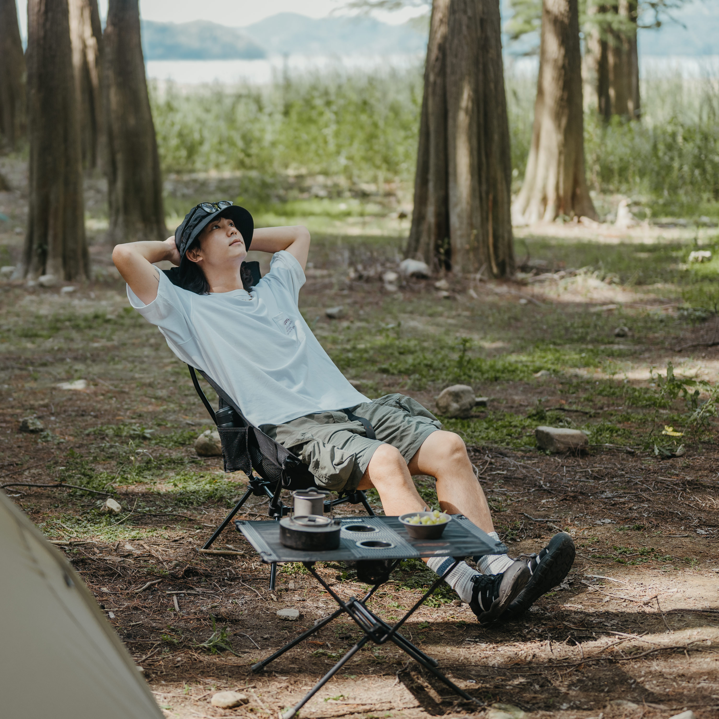 Кресло туристическое Naturehike Clamshell Sea Moon 002 складное, 75х60х91 см, до 120 кг, черное