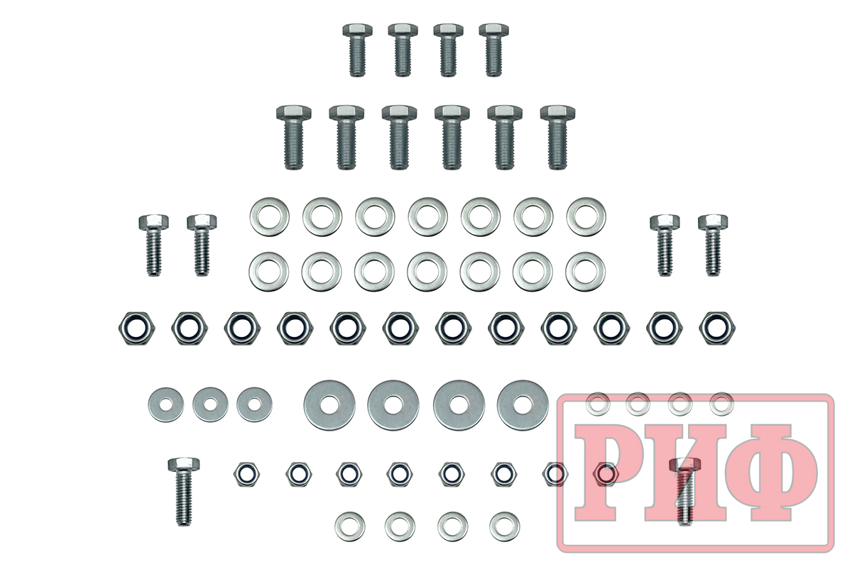 Бампер РИФ силовой передний для ГАЗ Соболь NN 4x4 под штатные фары, с центральной защитной дугой, стандарт