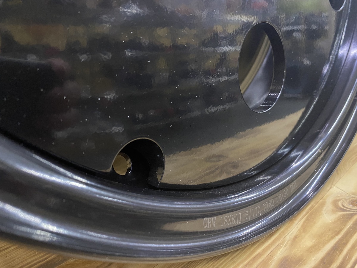 Диск колесный стальной штампованный ORW , 6x170, 18x8, ET80, ЦО 130, черный