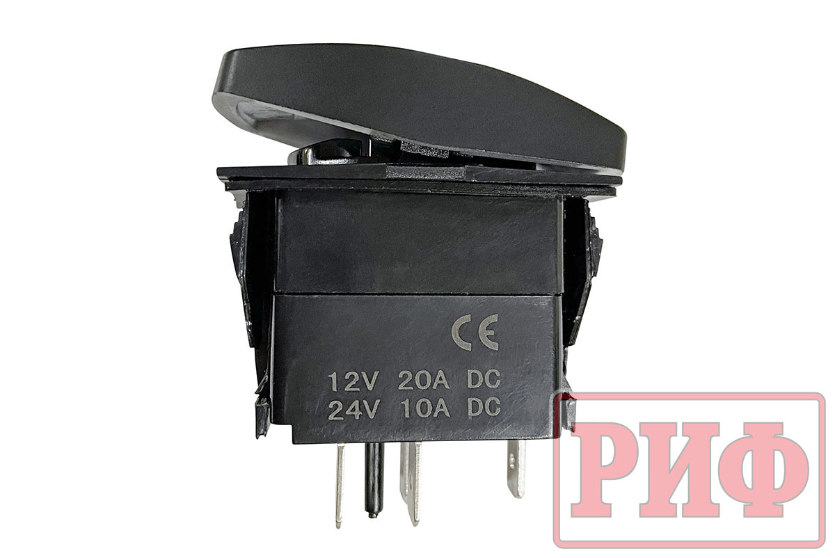 Переключатель ВКЛ/ВЫКЛ, красный, РЕЗЕРВНАЯ АКБ