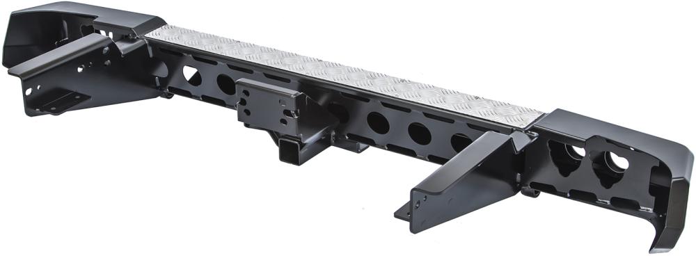 Бампер РИФ задний УАЗ Патриот (пикап) с квадратом под фаркоп и фонарями (стандарт)