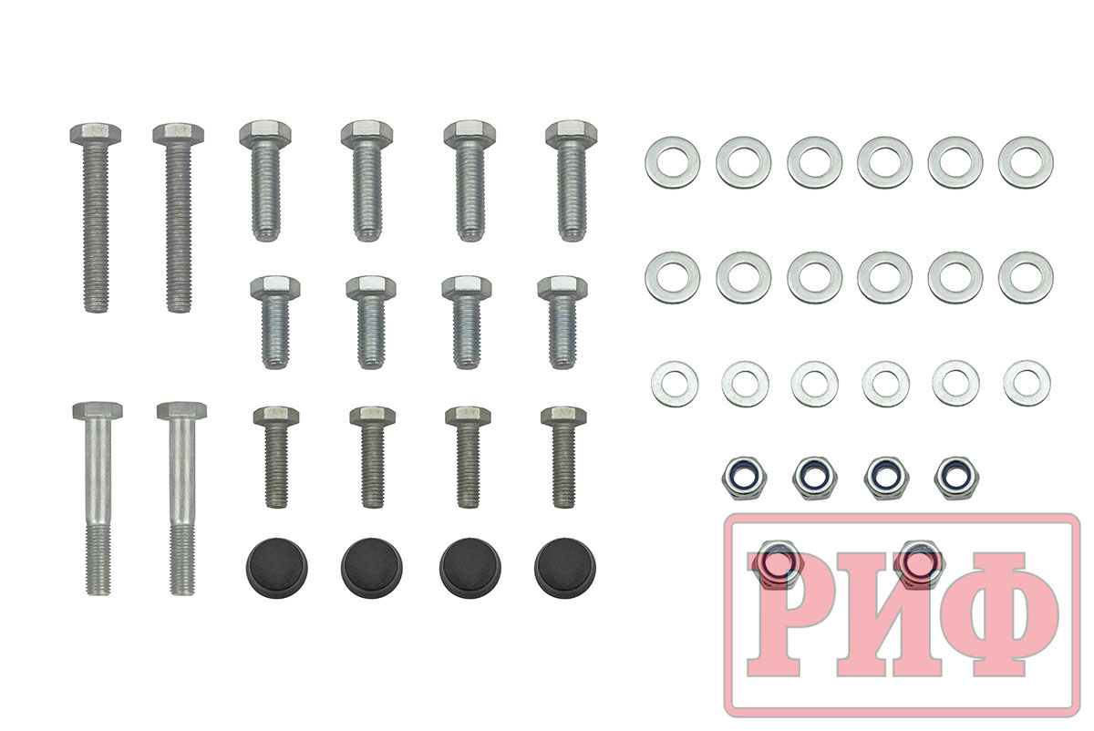 Бампер РИФ силовой передний/защита штатного бампера Lada Niva Travel с защитой радиатора
