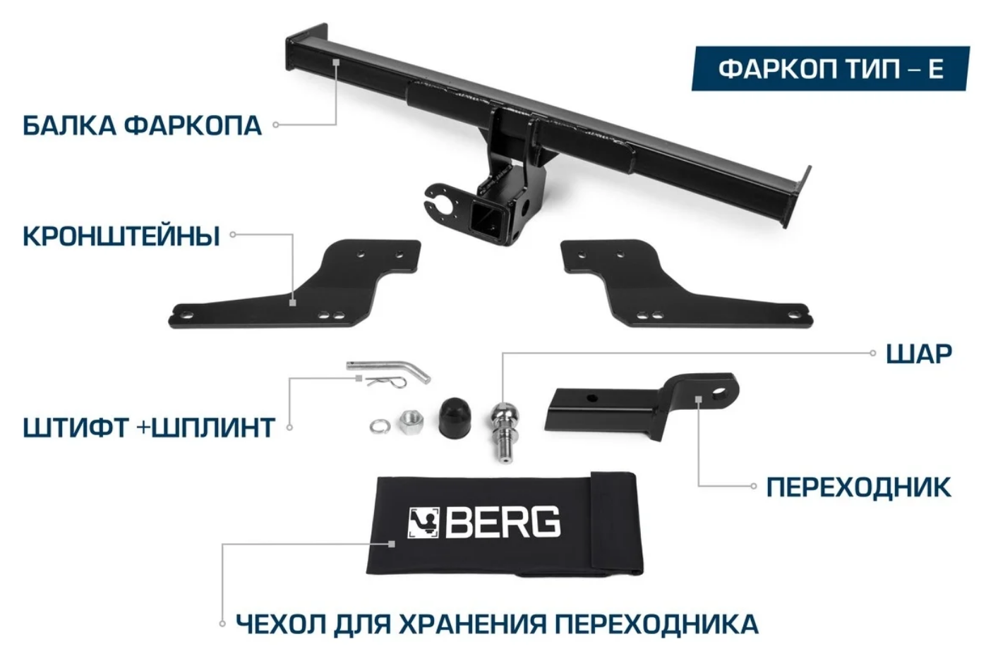 Фаркоп для Tank 500 под квадрат