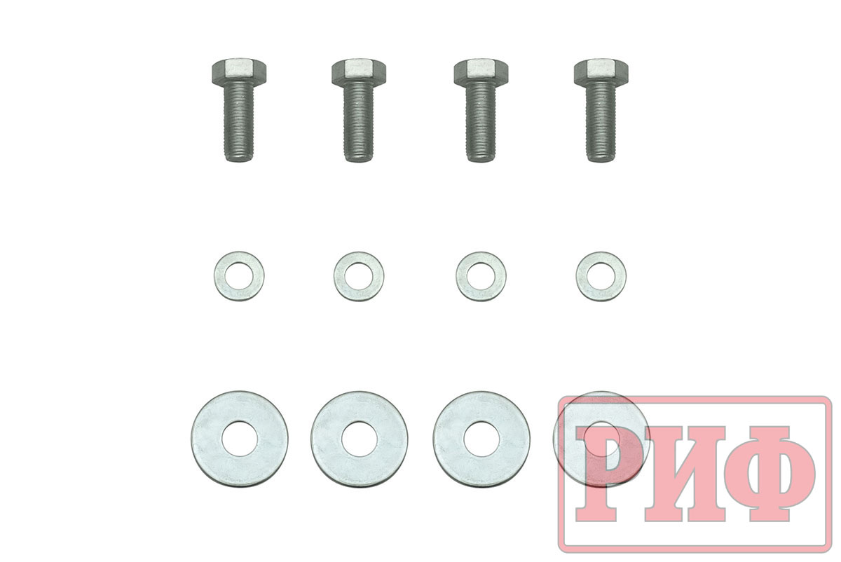 Бампер передний силовой/защита штатного бампера РИФ Toyota Land Cruiser 200 2007-2015 c защитой радиатора