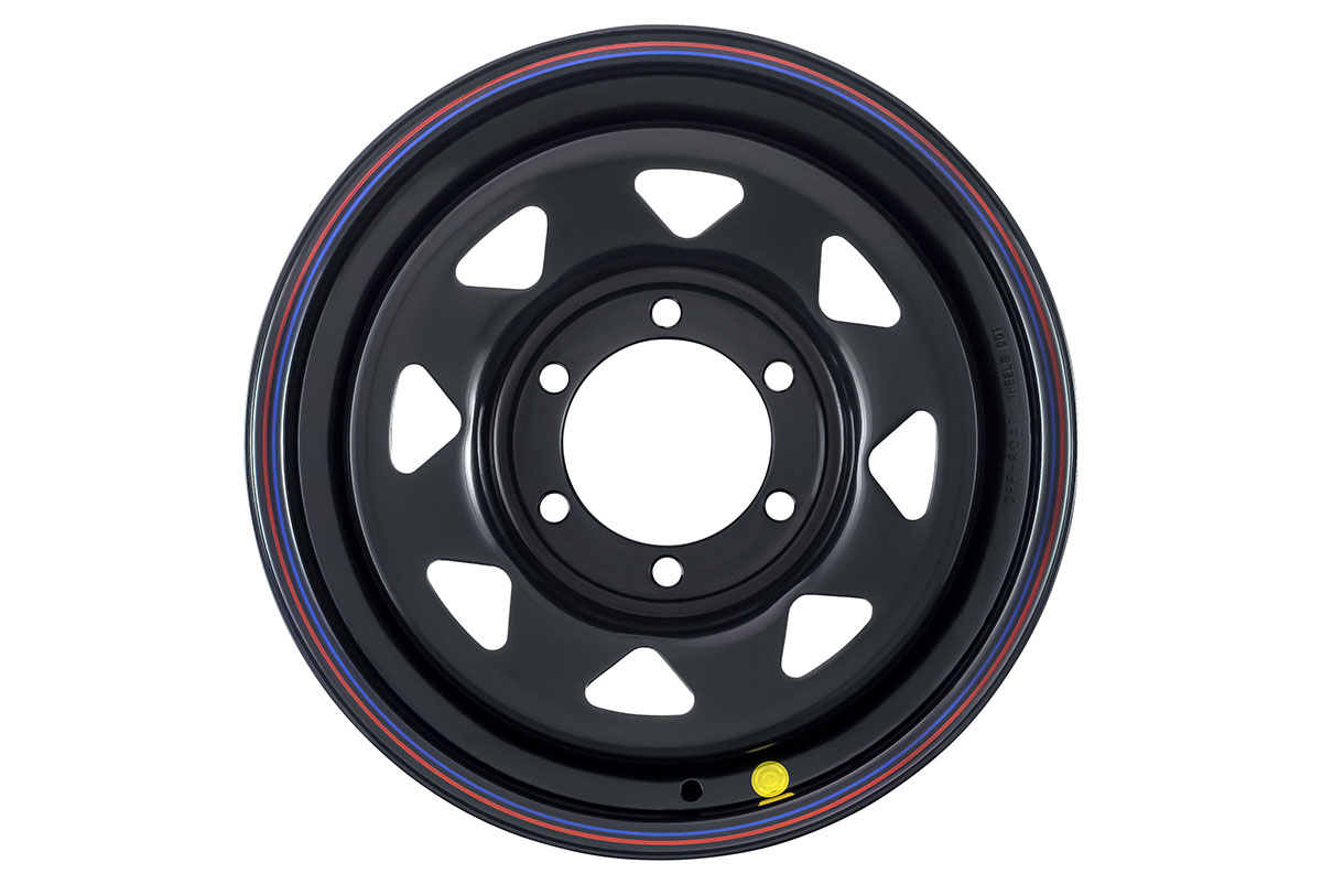 Диск усиленный стальной черный 6x139,7 7xR16 d110 ET+30 (треугольник мелкий)