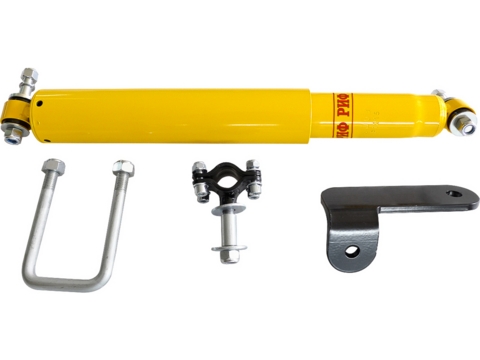 Демпфер РИФ рулевой с кронштейнами УАЗ Хантер лифт 50 мм, УАЗ Патриот до 2019 лифт 100 мм