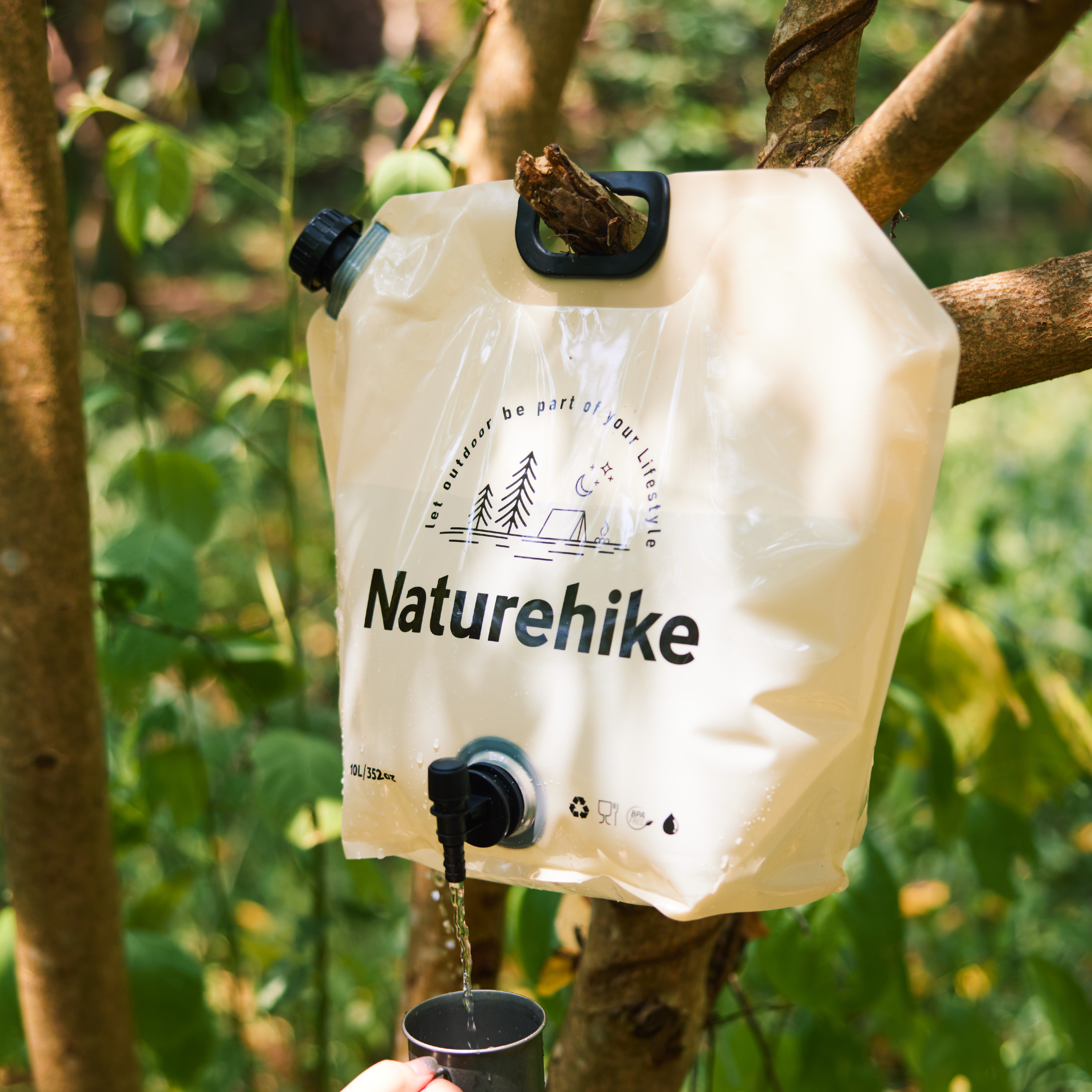 Канистра Naturehike для воды, 19 л., прозрачная