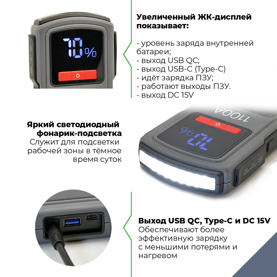 Пуско-зарядное устройство BERKUT SPECIALIST JSL-19000 (Li-Polymer)