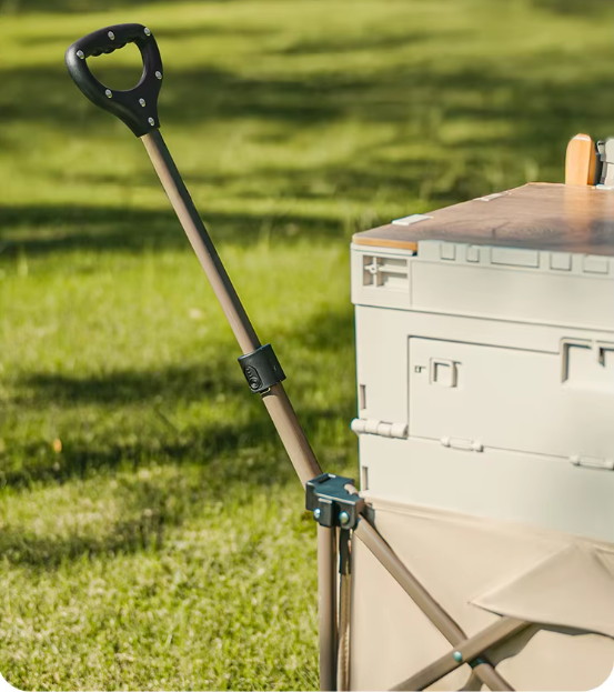 Тележка туристическая Naturehike Rubiks Cube 86,5х50х108.5 см, 150 л, бежевая