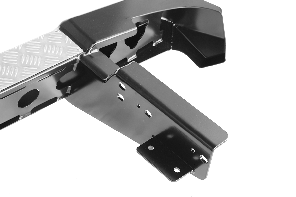 Бампер РИФ задний УАЗ Патриот (пикап) с квадратом под фаркоп, калиткой и фонарями стандарт