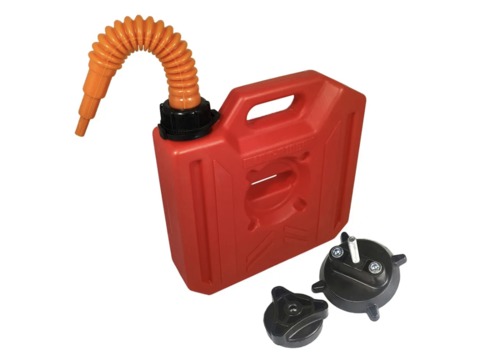 Канистра ART-RIDER 5 л. (КРАСНАЯ) Набор с креплением и носиком
