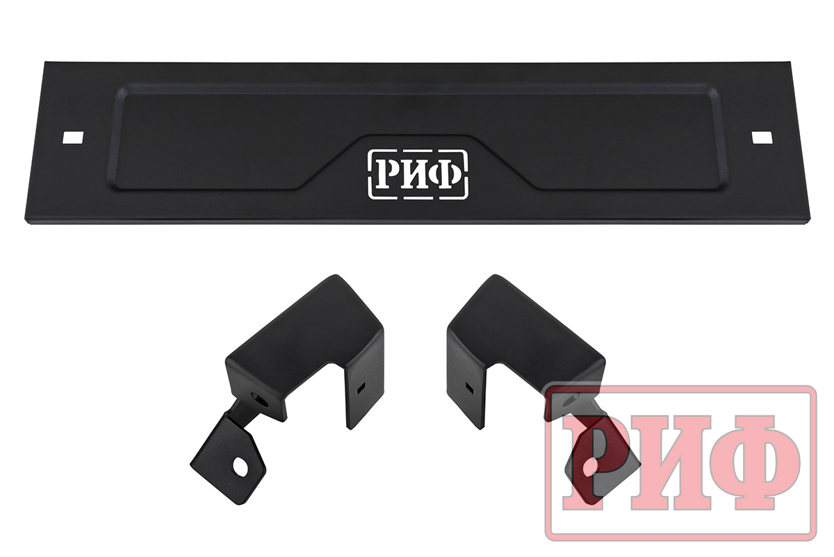 Бампер РИФ силовой задний Jeep Wrangler JL 2018+ с квадратом под фаркоп под штатные фонари, стандарт (для а/м с низкими перед. крыльями)