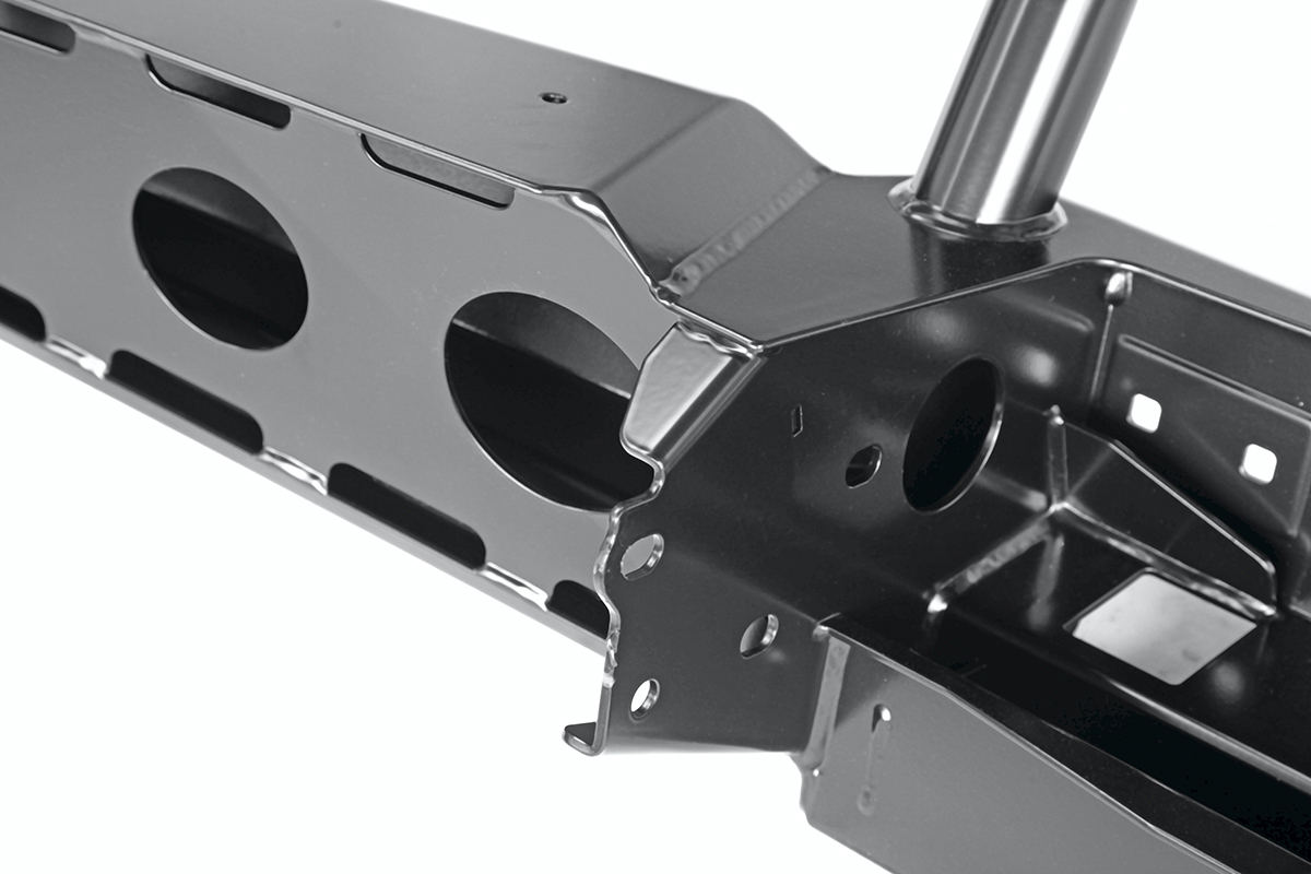 Бампер РИФ передний УАЗ Буханка c площадкой под лебёдку, с низкой защитной дугой (стандарт)