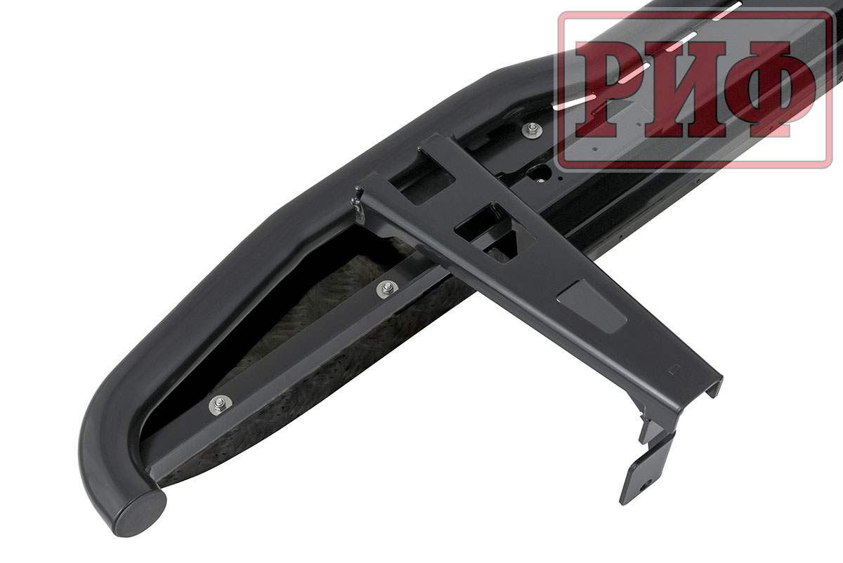 Пороги РИФ силовые Toyota Land Cruiser Prado 150 (чёрные)