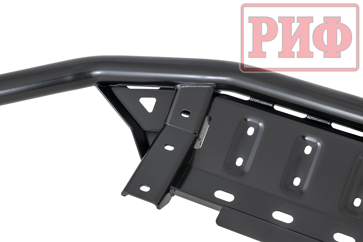 Бампер РИФ силовой передний/защита штатного бампера Toyota Land Cruiser Prado 150 2013-2017 c защитой радиатора