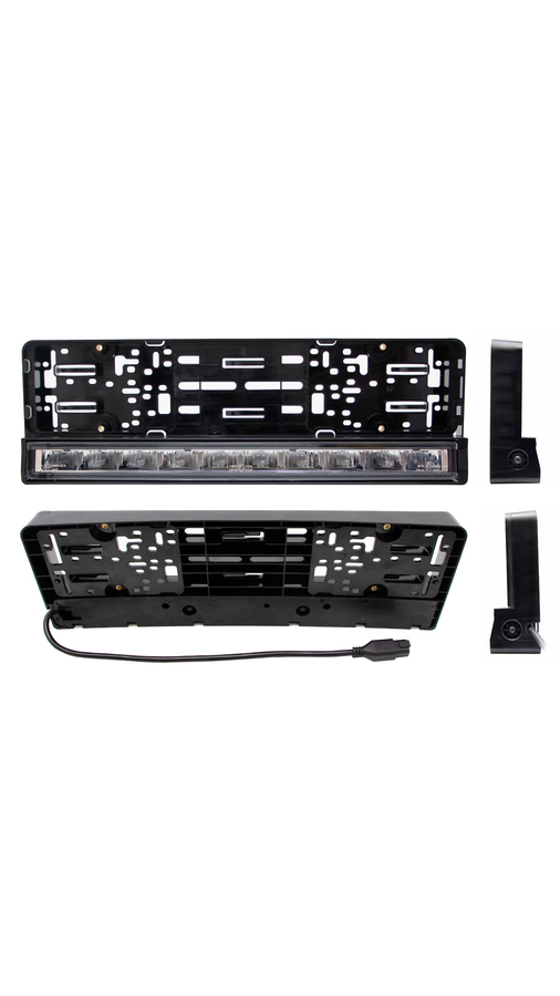 Фара рамка ближнего света с дхо белым/желтым с проводкой 100W