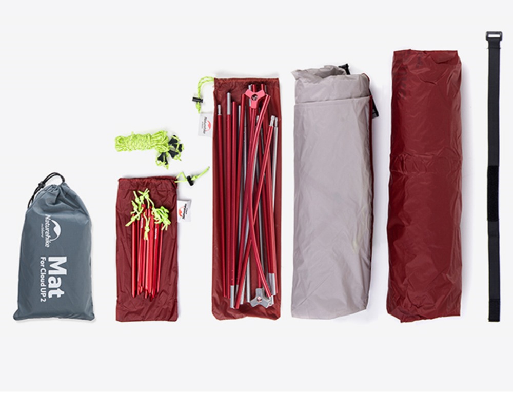 Палатка Naturehike Cloud Up 2-местная, алюминиевый каркас, оранжевая