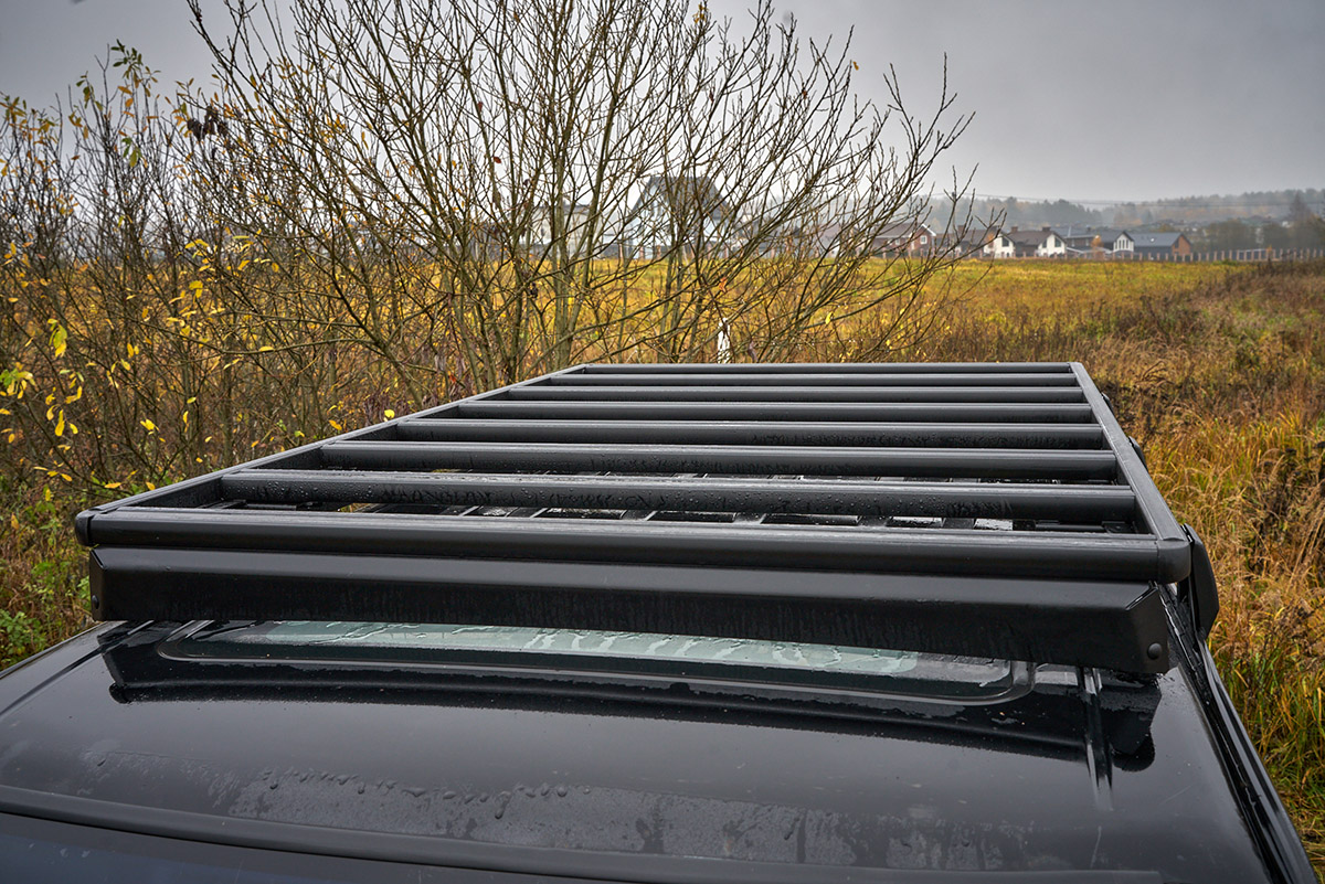 Багажник экспедиционный (платформа) алюминиевый РИФ 1250x2080 мм для Nissan Patrol Y61 2004+ (с крепежом)