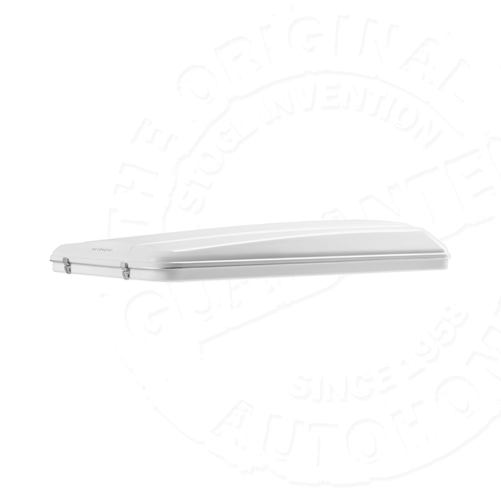 Палатка на крышу автомобиля AUTOHOME MAGGIOLINA AIRLANDER PLUS SMALL GRAY X-LONG, серый тент, лестница 215 мм