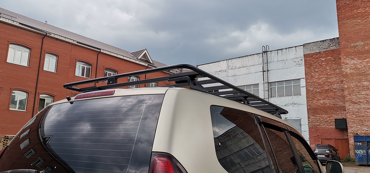Багажник экспедиционный (платформа) РИФ 1200х2100 мм для Toyota Land Cruiser Prado 120