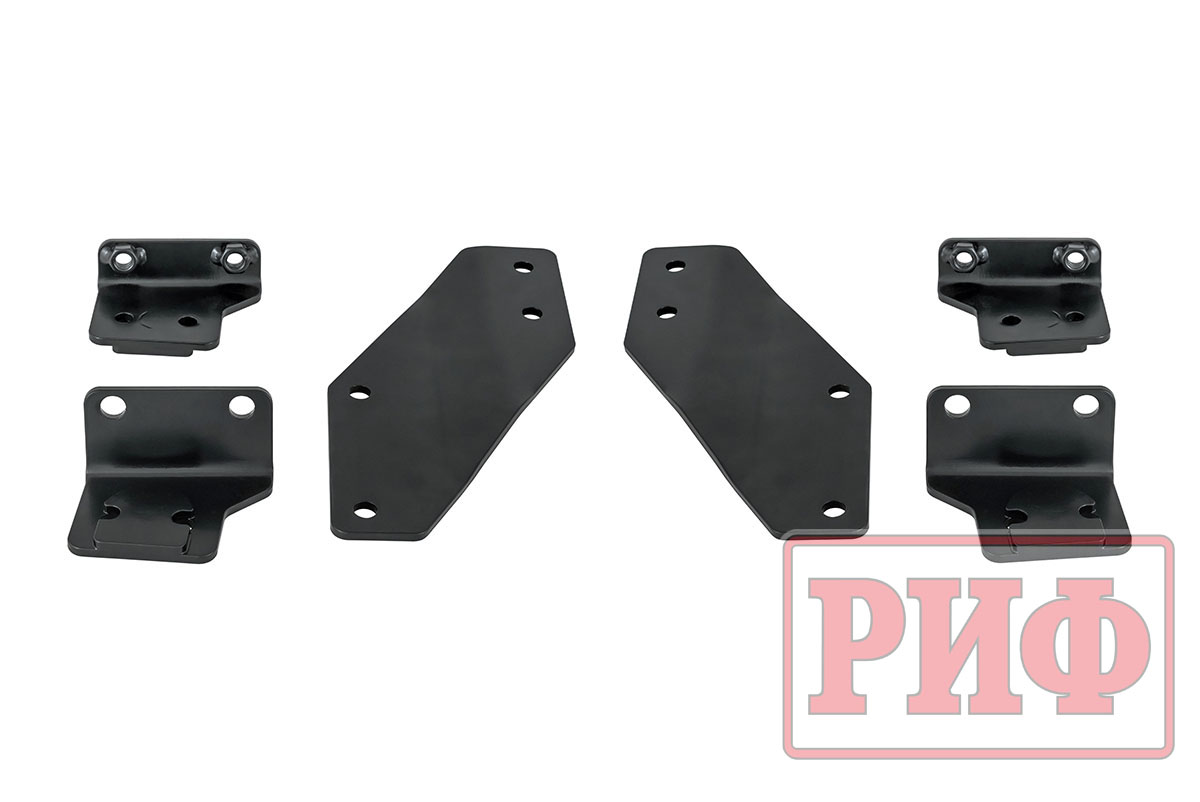 Бампер РИФ силовой передний/защита штатного бампера Lada Niva Travel с защитой радиатора