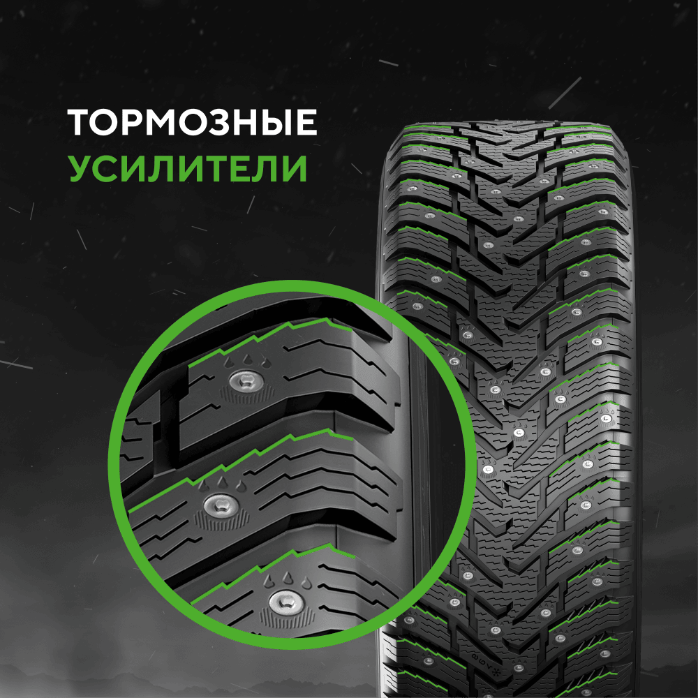 Шина IKON Tyres 235/65 R18 110T XL Character Ice 8 SUV Studded (Nordman 8 SUV) шипованные