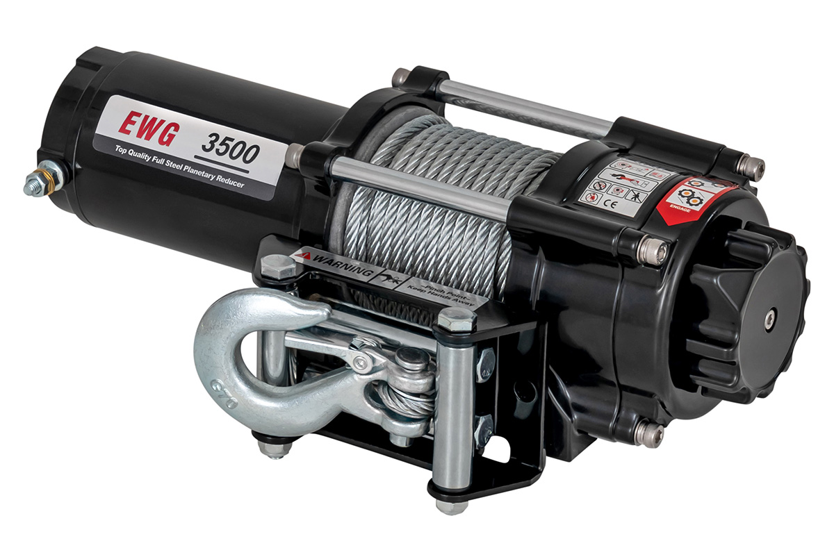 Лебёдка автомобильная электрическая 12V Magnum 3500 lbs 1588 кг (стальной трос)
