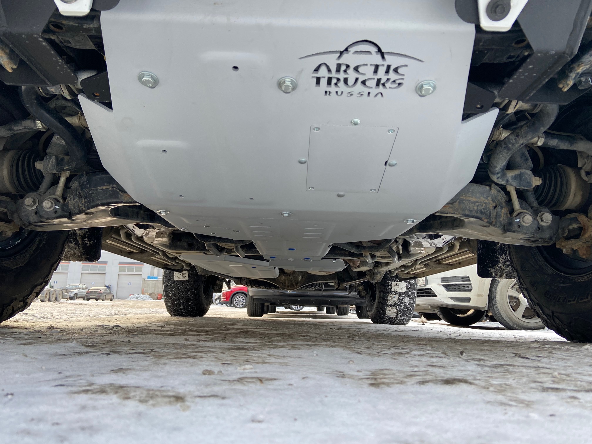 Защита РК LC200 (2015-) алюминий лого АТ 6 мм