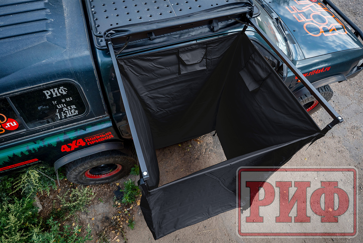 Маркиза-душ РИФ 100х180 см, черная