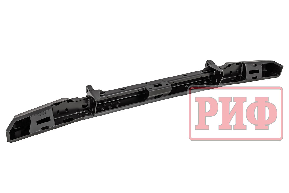 Бампер РИФ силовой задний УАЗ Буханка с фонарями, возможностью установки фаркопа, лифт 65 мм