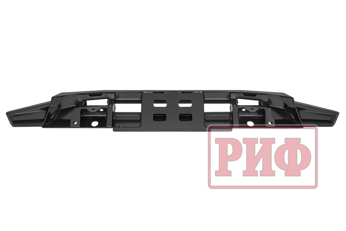 Бампер РИФ силовой передний/защита штатного бампера Mitsubishi Pajero Sport 2015-2020 с защитой радиатора