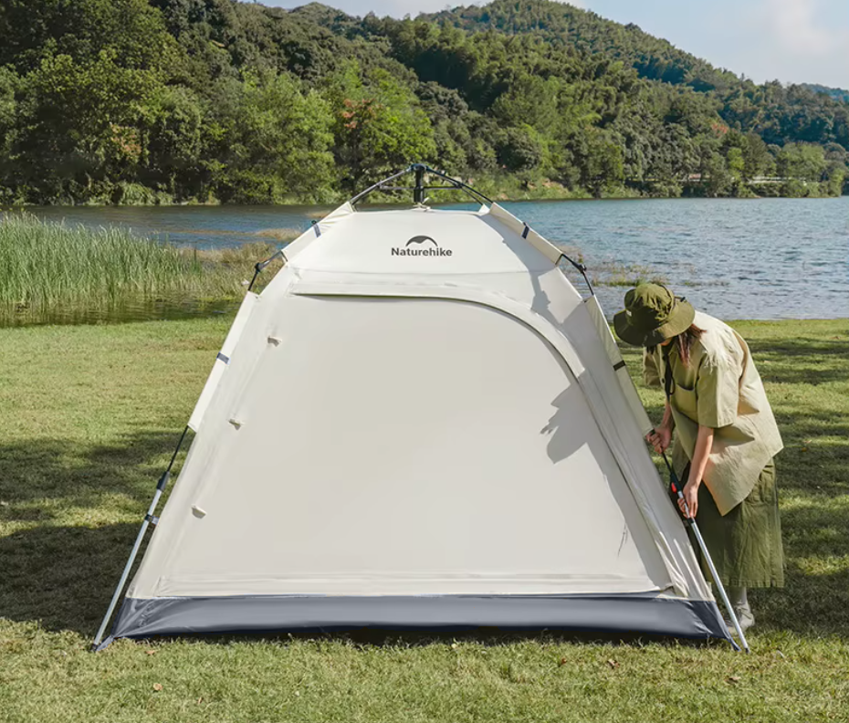 Палатка Naturehike Ango 3-местная, быстросборная, серая