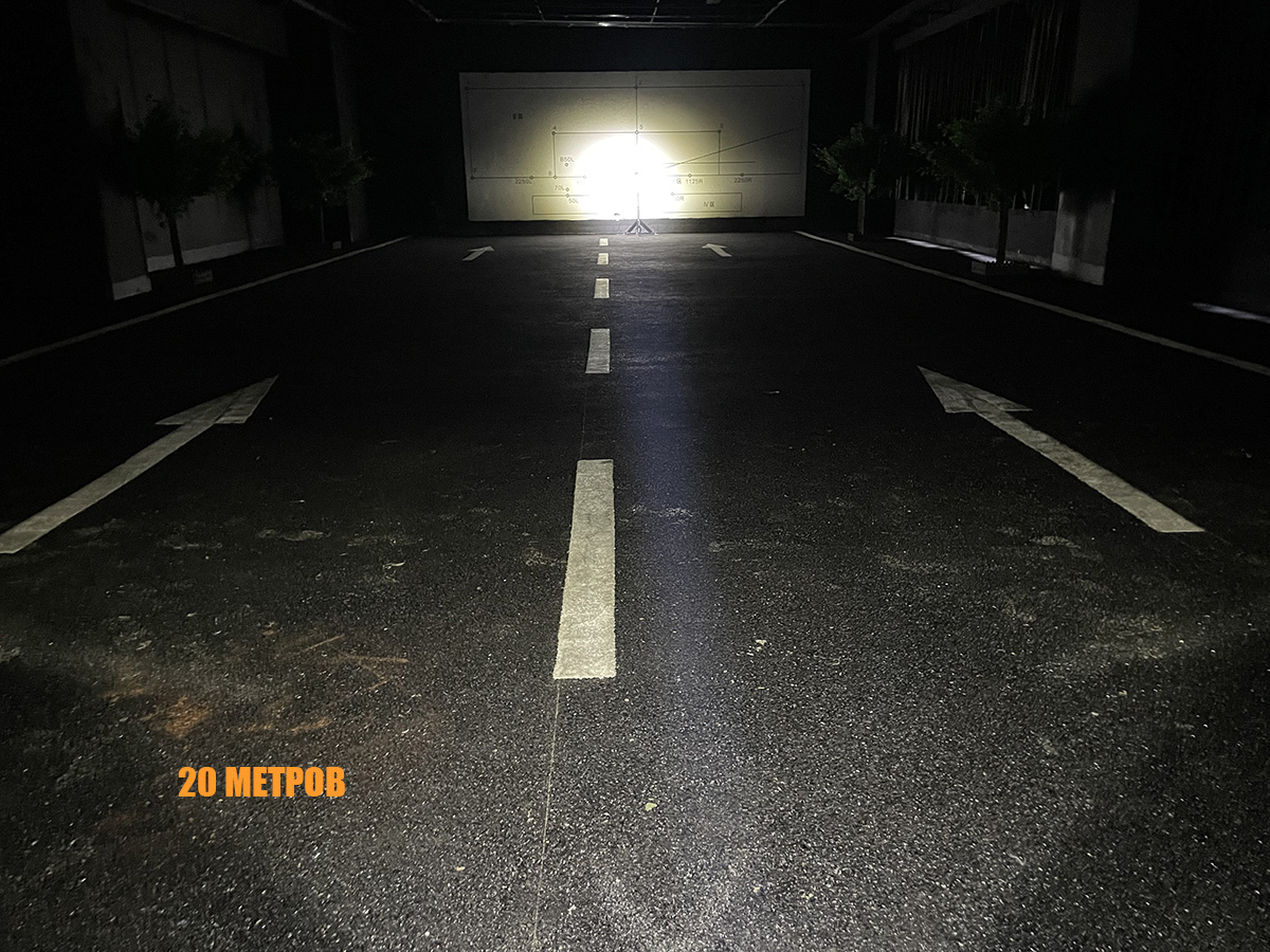 Светодиодная фара водительского света РИФ 82x78x76 мм 20W LED