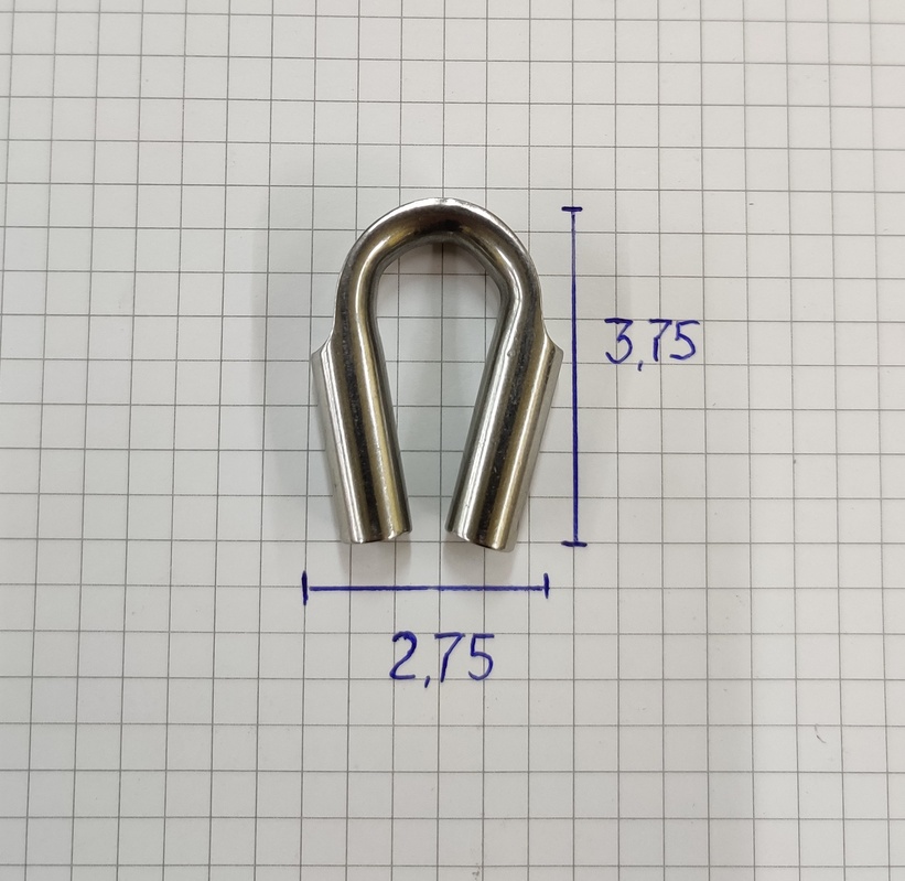 Коуш для троса диаметр 4-5 мм