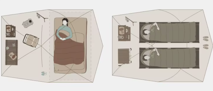 Палатка Naturehike Massif Solo 1-местная, алюминиевый каркас, песочная