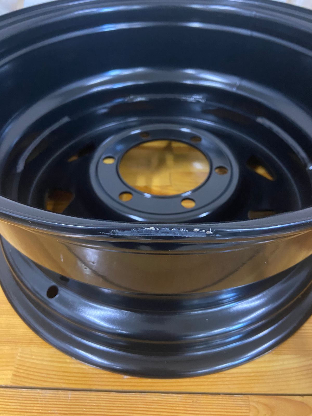 Диск усиленный Тойота Ниссан стальной черный 6x139,7 7xR16 d110 ET+30 (треуг. мелкий)(уценка)