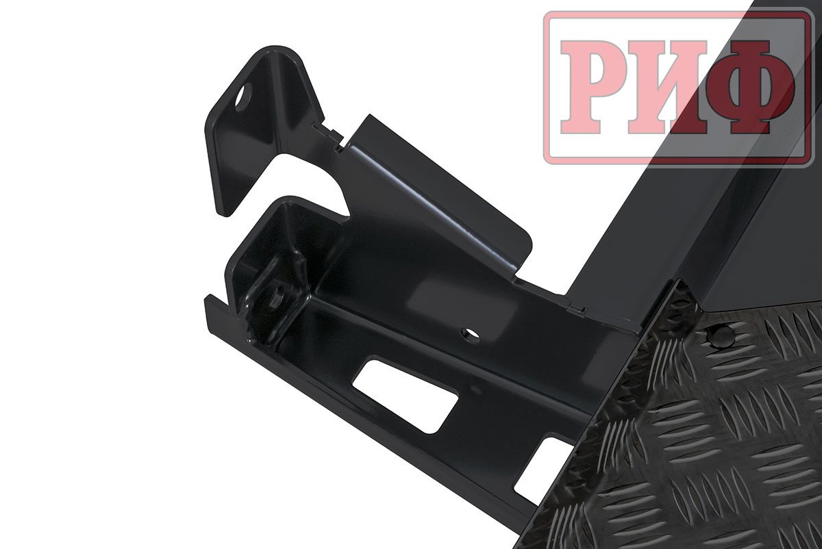 Пороги РИФ силовые Toyota Land Cruiser Prado 150 (чёрные)