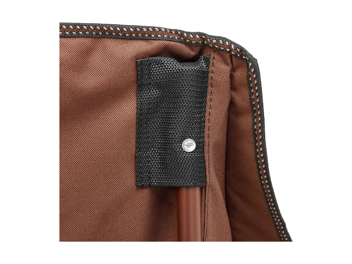 Кресло NISUS складное (коричневый) 120 кг.