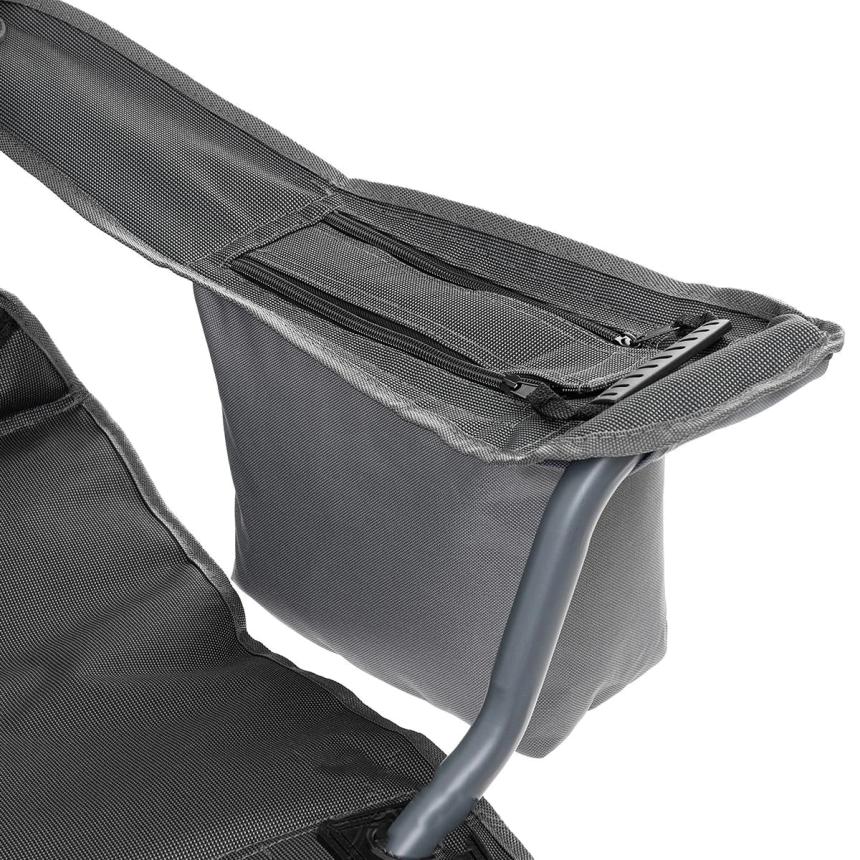 Кресло NISUS складное серое 150 кг.