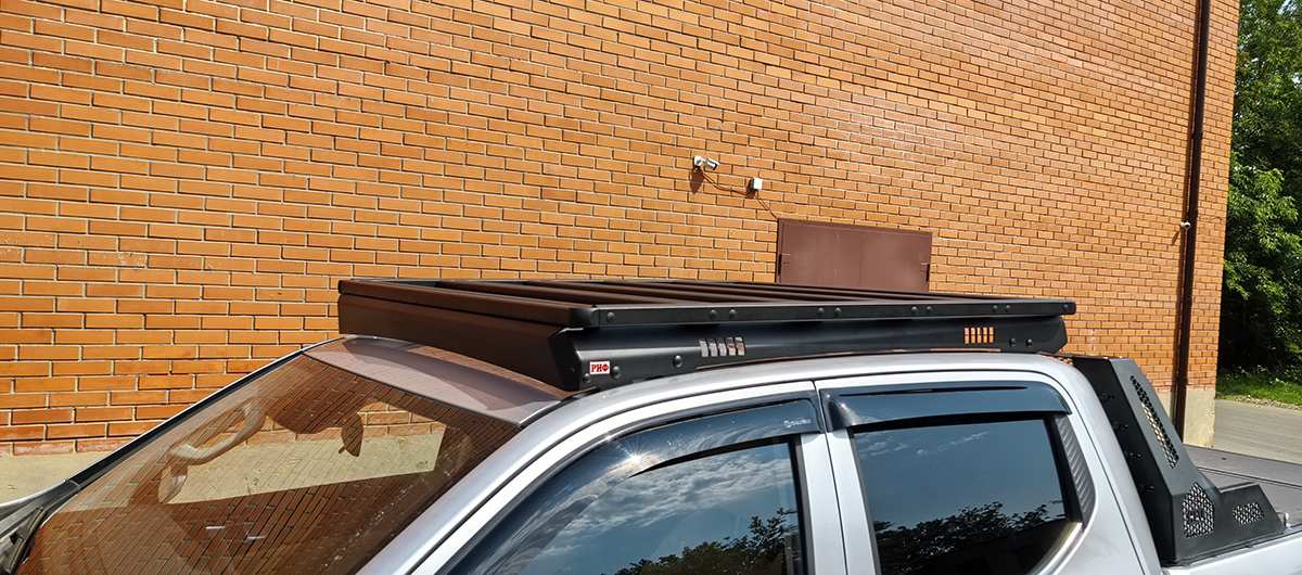 Багажник экспедиционный (платформа) алюминиевый РИФ 1250x1420 мм для Changan Hunter Plus (с крепежом)