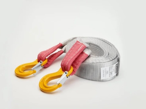 Ремень буксировочный эластичный 10 т 5 м серия Туризм Крюк/Крюк (с мешком для хранения)
