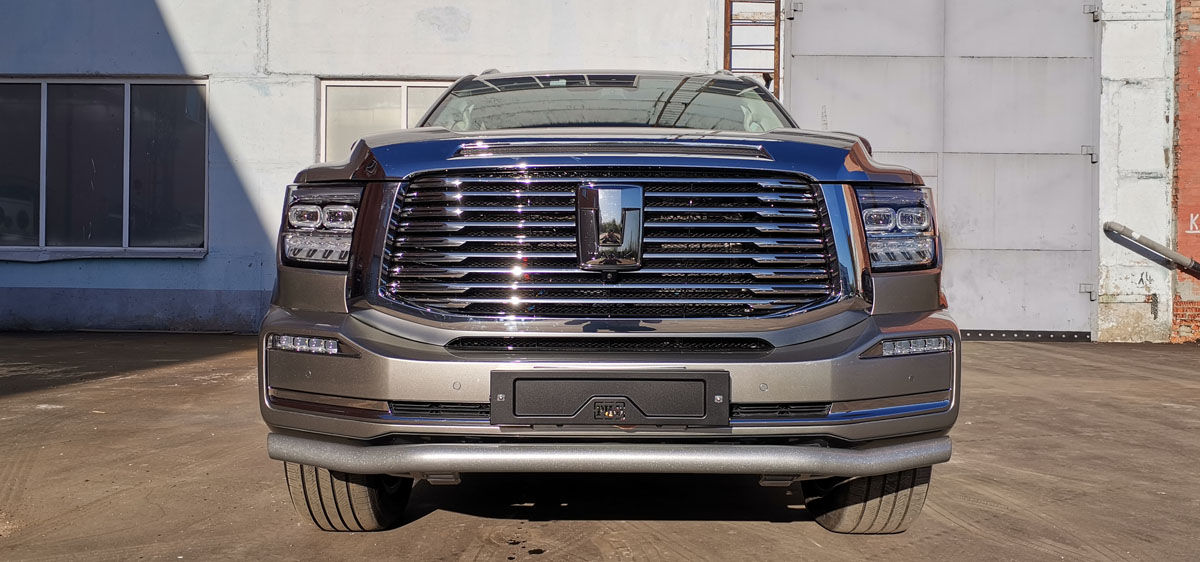 Бампер РИФ силовой передний/защита штатного бампера TANK 500 c защитой радиатора (устанавливается только с площадкой под лебёдку RIFT50-30000)