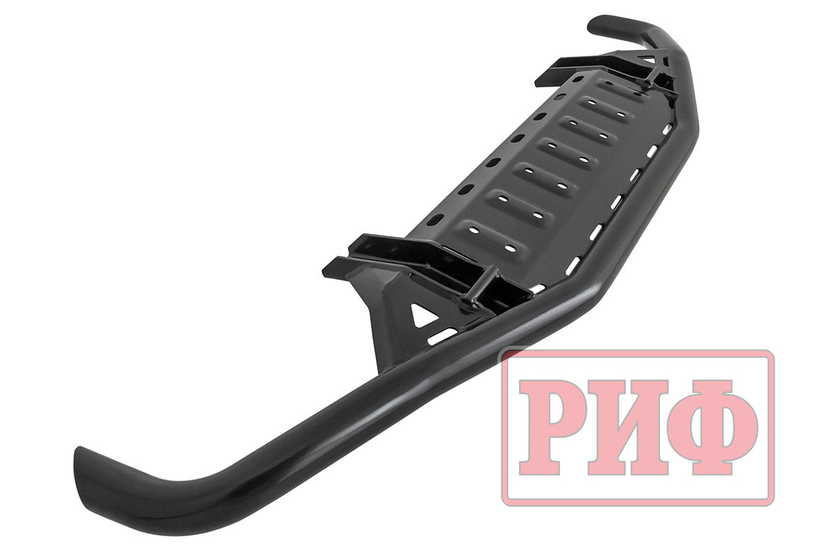 Бампер передний силовой/защита штатного бампера РИФ Toyota Land Cruiser 200 2007-2015 c защитой радиатора