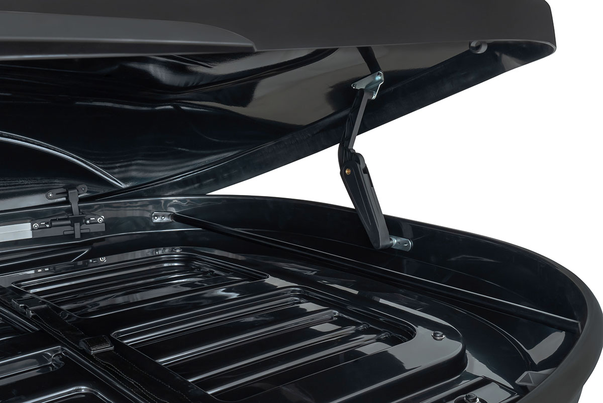 Бокс автомобильный на крышу Pentair CARAVAN 600L черный глянец, двусторонний