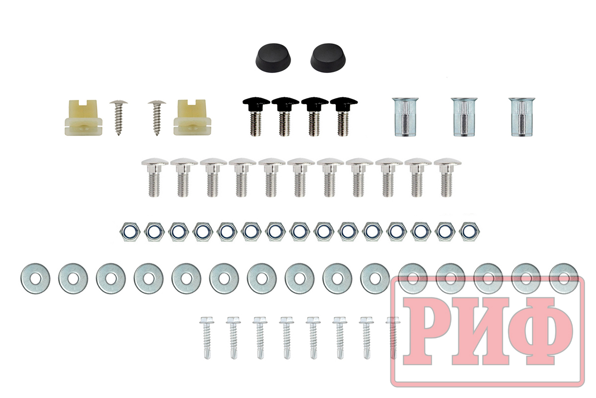 Бампер РИФ силовой передний для ГАЗ Соболь NN 4x4 под штатные фары, стандарт